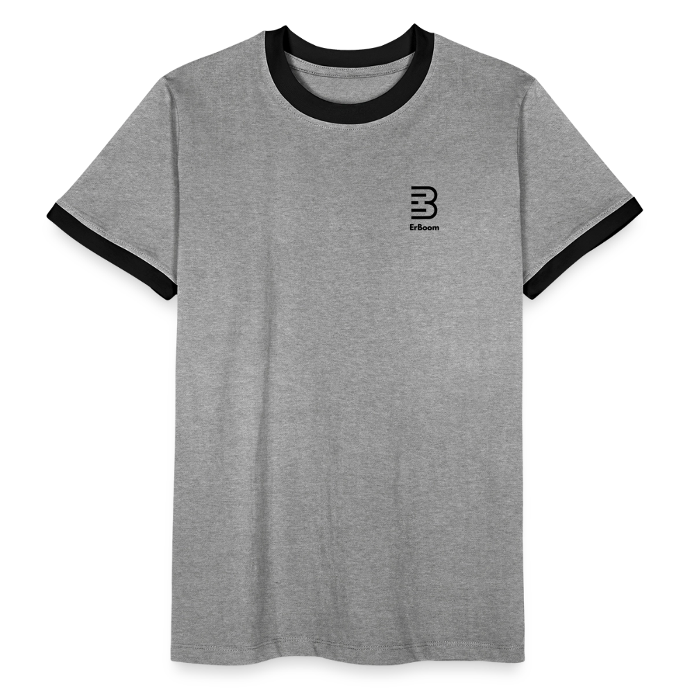 ONE IN ALL - Retro T-Shirt - heather grey/black
