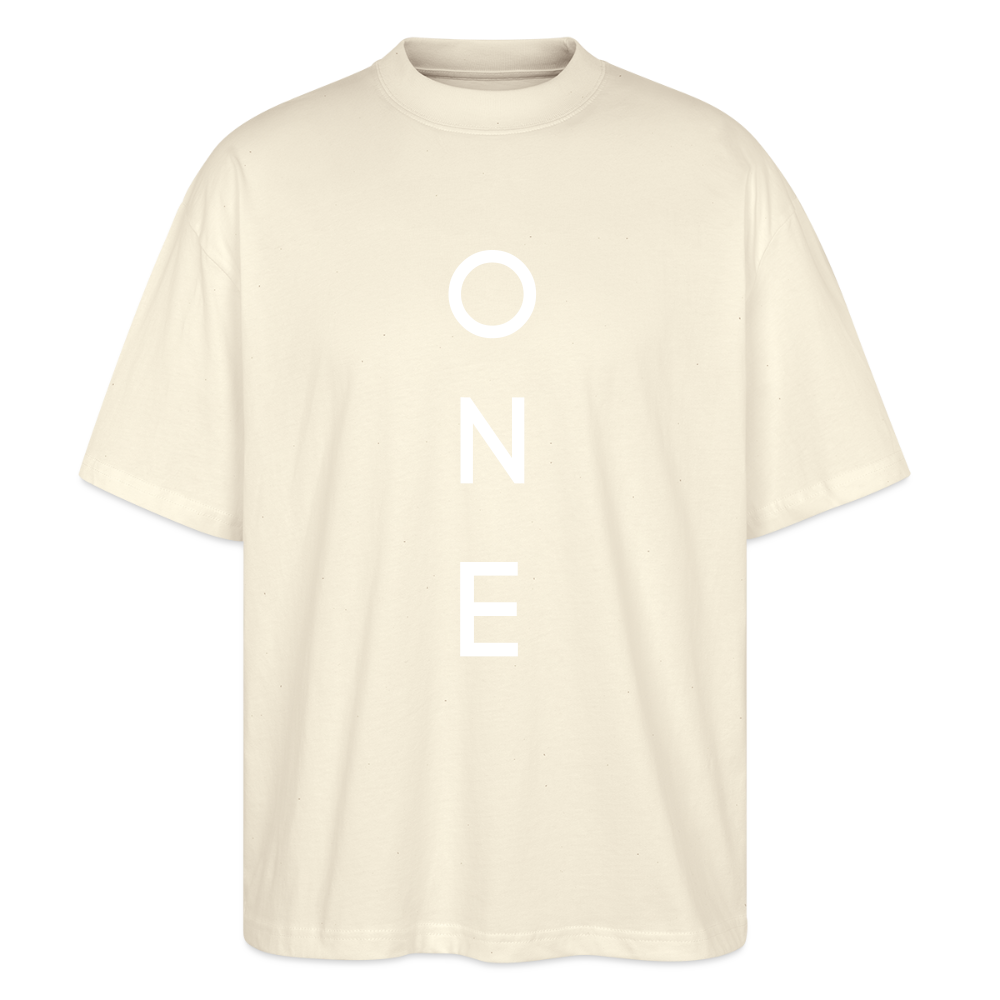 ONE IN ALL - Oversized Unisex Organic T-Shirt - natural raw
