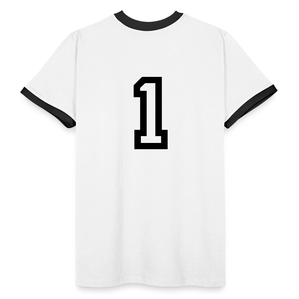 ONE IN ALL - Retro T-Shirt - white/black