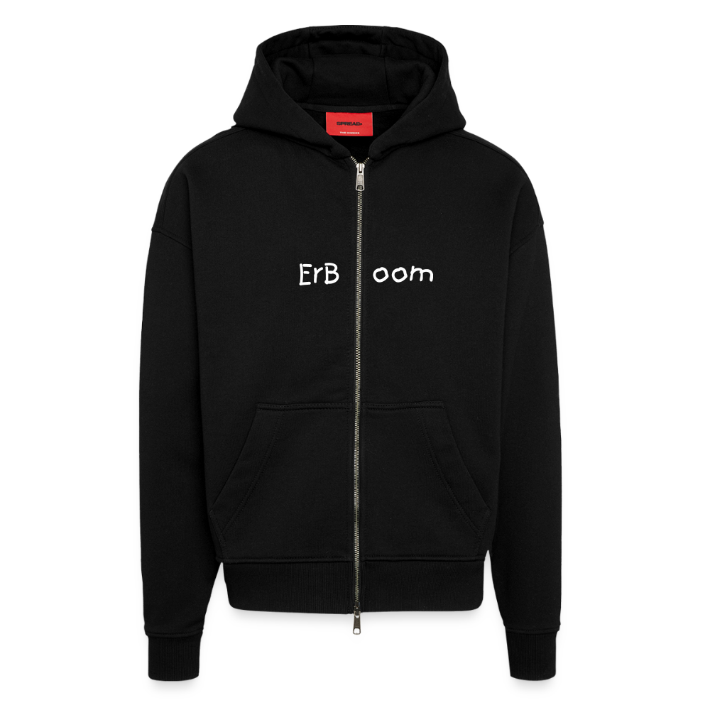 ErBoom - Premium Heavyweight Oversized Organic Hooded Jacket - SOLID BLACK