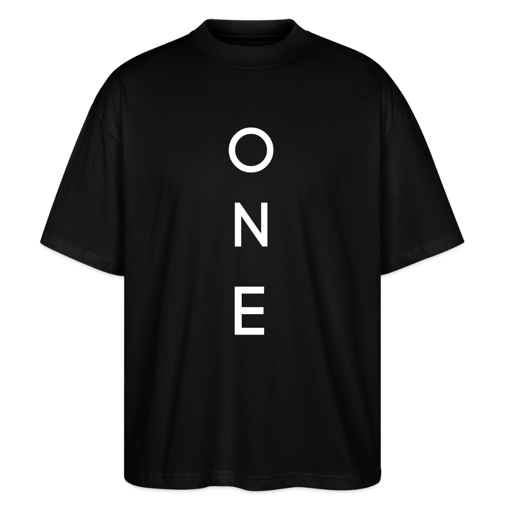 ONE IN ALL - Oversized Unisex Organic T-Shirt - black