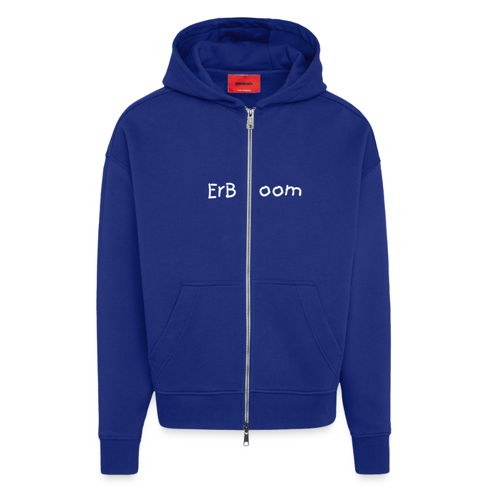 ErBoom - Premium Heavyweight Oversized Organic Hooded Jacket - Iconic Blue