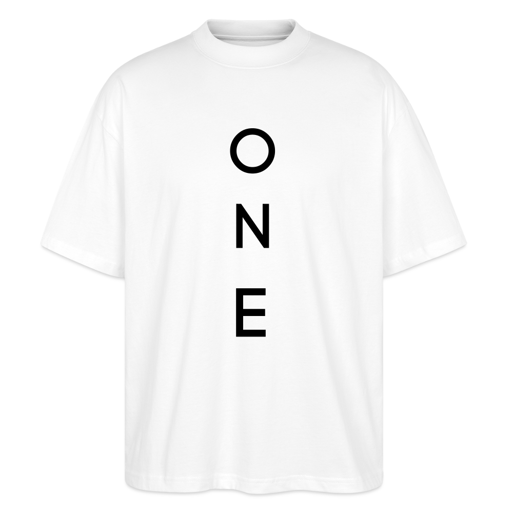 ONE IN ALL- Oversized Unisex Organic T-shirt - white