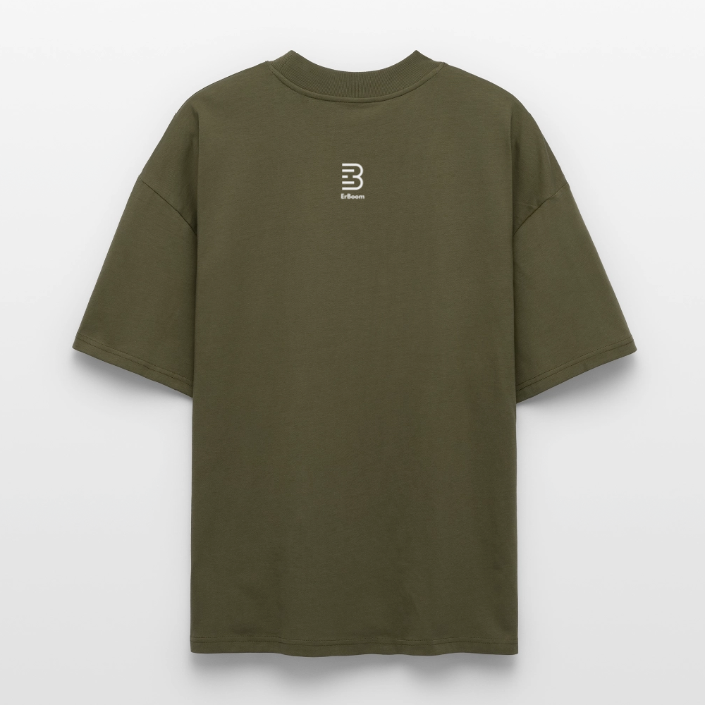 ONE IN ALL - Oversized Unisex Organic T-Shirt - Khaki