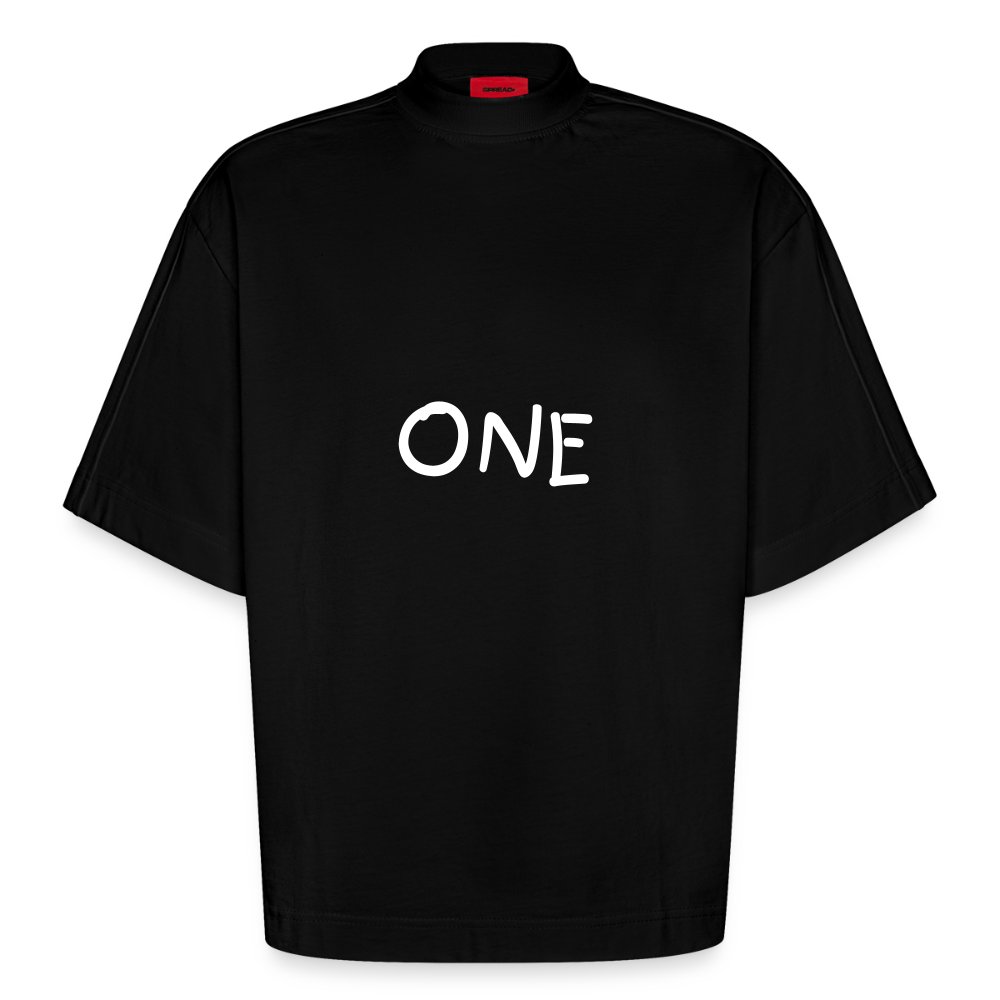 ONE IN ALL - Oversized Heavyweight T-Shirt - SOLID BLACK