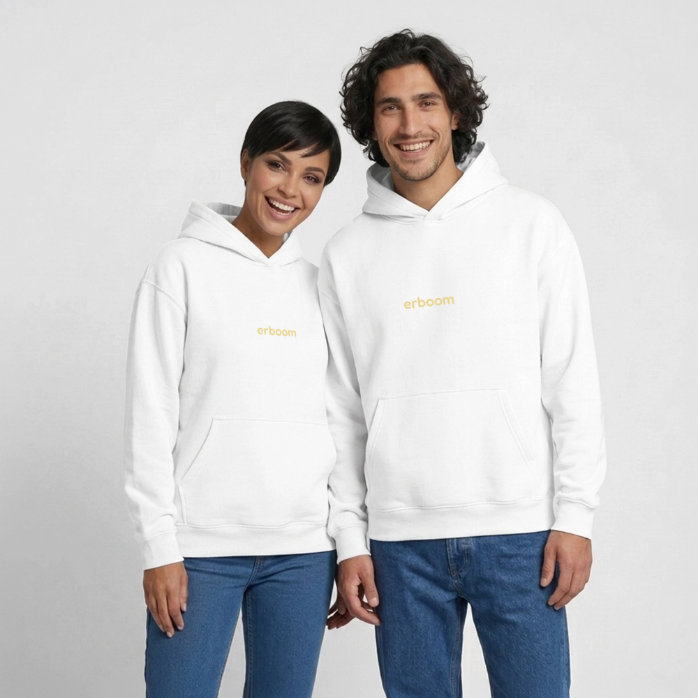 ErBoom - Oversized Heavyweight Unisex Hoodie - Weiß