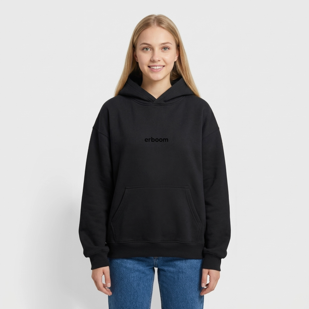 ErBoom - Oversized Heavyweight Unisex Hoodie - Schwarz