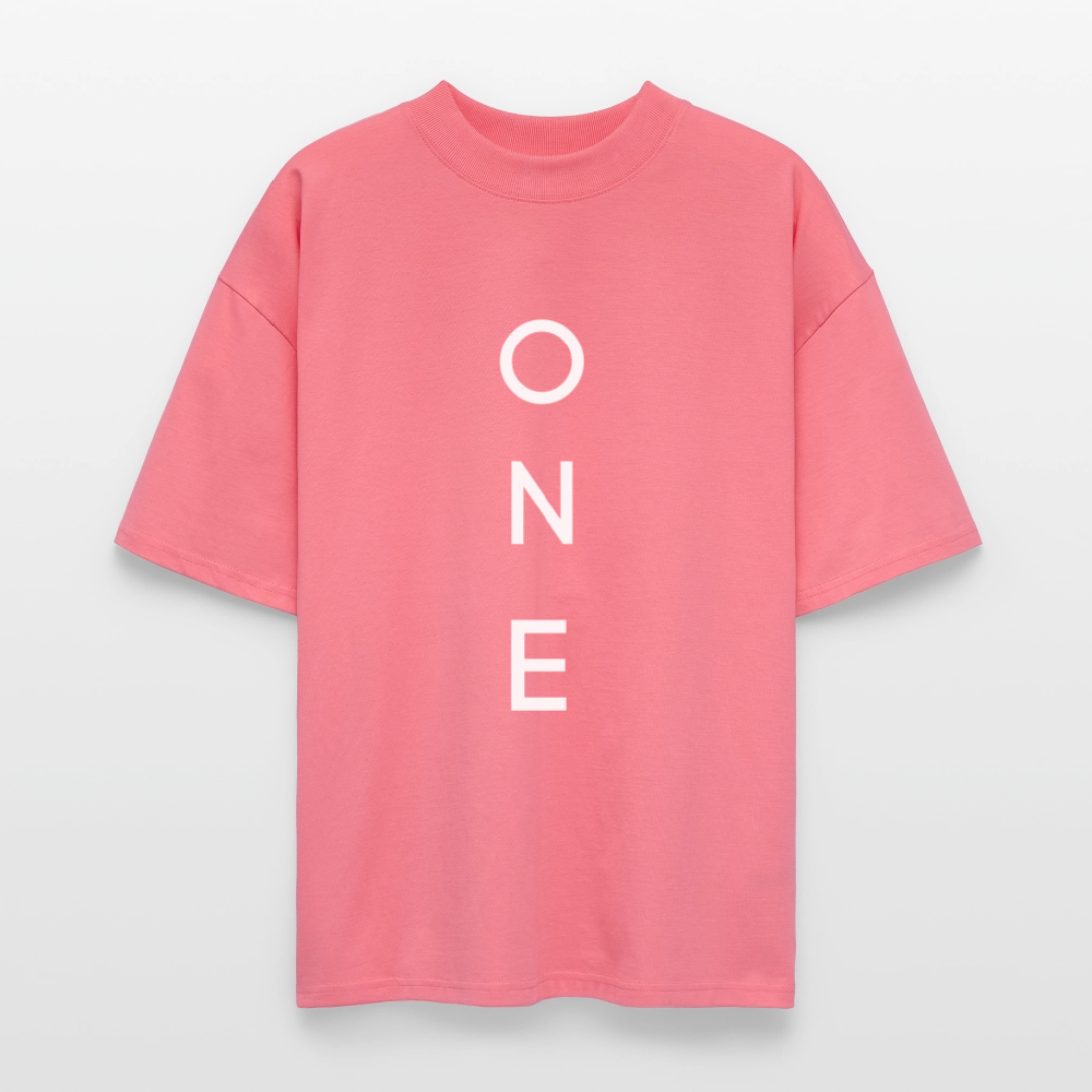 ONE IN ALL - Oversized Unisex Organic T-Shirt - pink joy 
